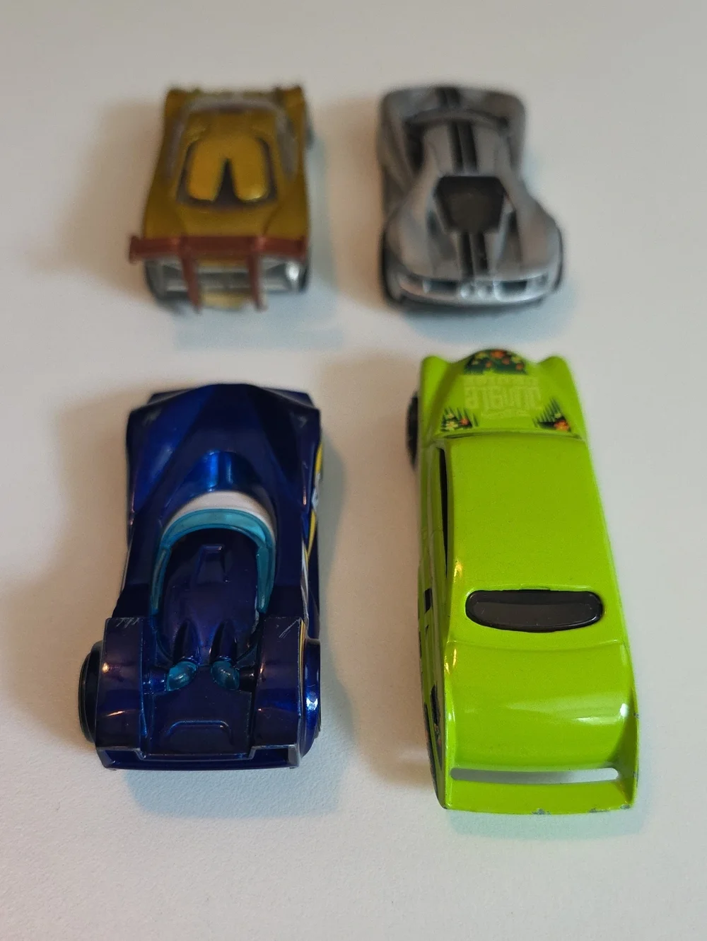 Assorted Hot Wheels Cars - Ford GT, Fast Fish, Mazda RX7, Dodge Charger And More